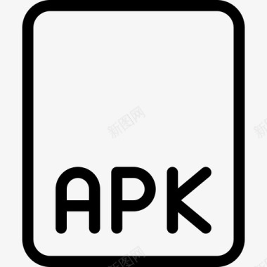 Apk文件web应用程序编码文件3线性图标