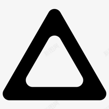 三角形等边三角形几何体图标
