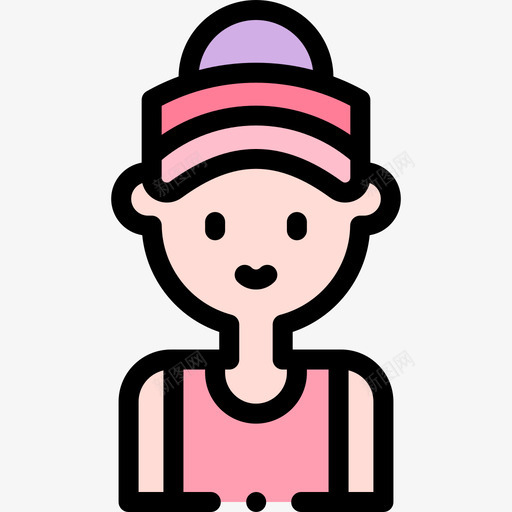 网球运动训练4线性颜色svg_新图网 https://ixintu.com 网球 运动训练 线性 颜色