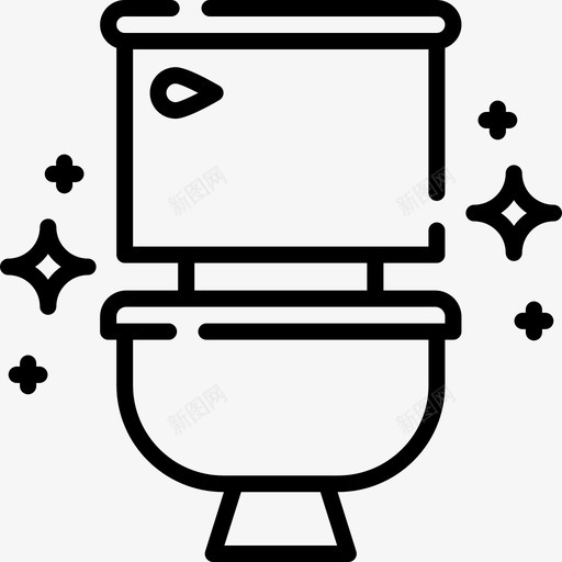 卫生间卫生常规46线性svg_新图网 https://ixintu.com 卫生间 卫生 常规 线性