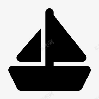 运输船帆船图标