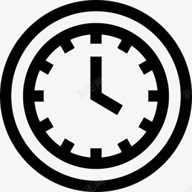 时间速度表和时间10线性图标