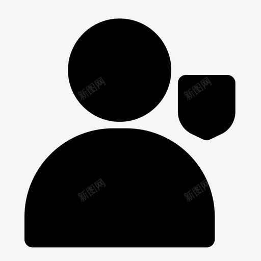 头像安全个人个人资料svg_新图网 https://ixintu.com 头像 安全 个人 个人资料 用户 填充