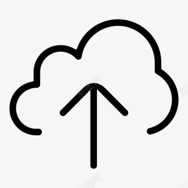 云计算云中气象云图标