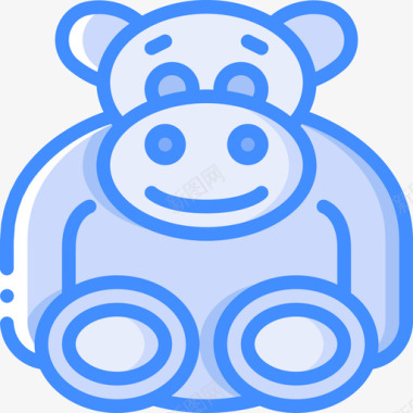熊软玩具3蓝色图标