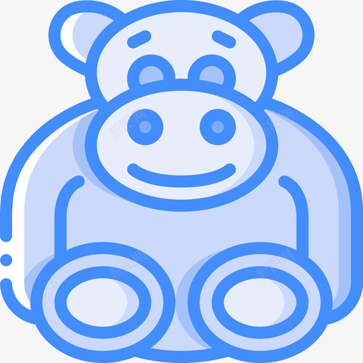 熊软玩具3蓝色svg_新图网 https://ixintu.com 玩具 蓝色