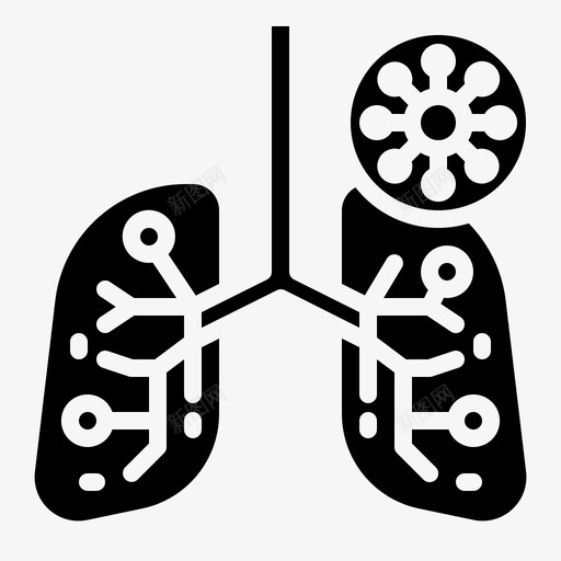 肺冠状病毒97填充svg_新图网 https://ixintu.com 冠状 病毒 填充