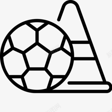 足球足球98直线型图标
