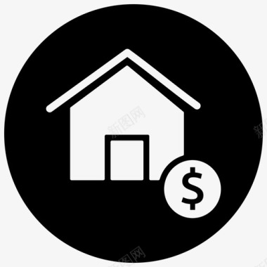 住房贷款房屋抵押贷款图标
