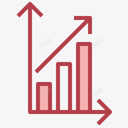 图表商业543红色svg_新图网 https://ixintu.com 图表 商业 红色