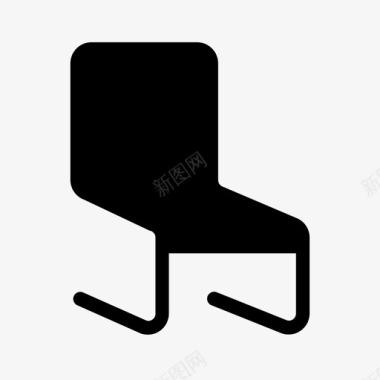 椅子建筑物家具图标