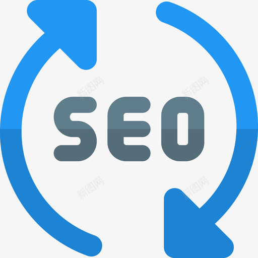 循环网络应用SEO3平面svg_新图网 https://ixintu.com 循环 网络应用 SEO3 平面