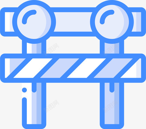 围栏铁路49蓝色svg_新图网 https://ixintu.com 围栏 铁路 蓝色