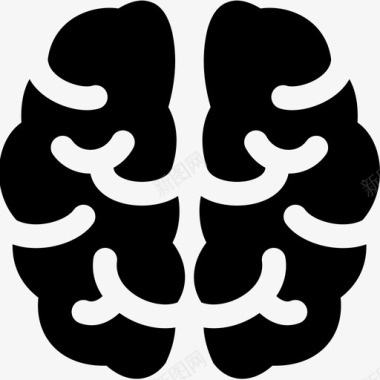 大脑解剖学头脑图标