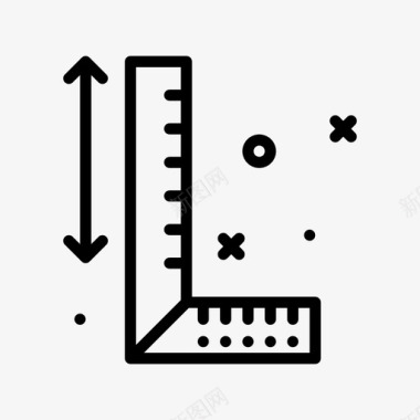 测量木工14线性图标