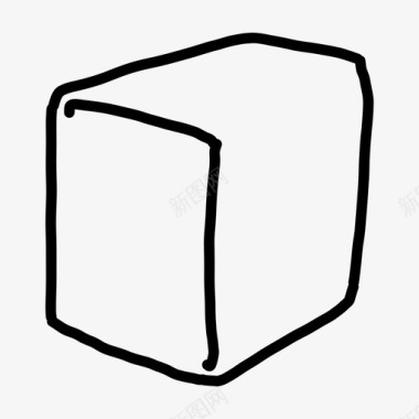 立方体盒子外部图标