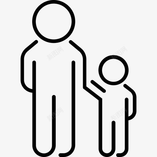 抚养孩子收养为人父母svg_新图网 https://ixintu.com 抚养 孩子 收养 为人 父母 亲子 关系 父亲节