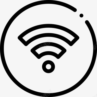 Wifi信号网络托管92线性图标