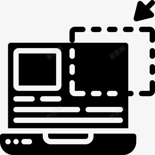 笔记本电脑用户界面概念填充svg_新图网 https://ixintu.com 笔记本 电脑 用户界面 概念 填充