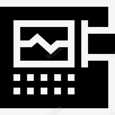 心电图监护仪紧急情况50已填充图标