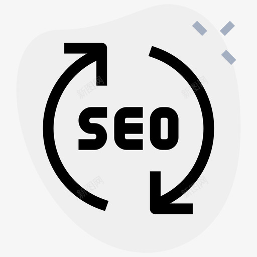 循环网络应用SEO1圆形形状svg_新图网 https://ixintu.com 循环 网络应用 SEO1 圆形 形状