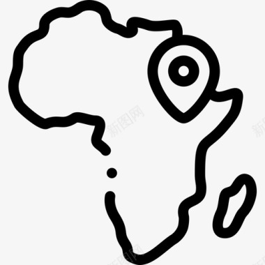 非洲非洲22直线型图标