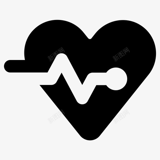 心率心脏心电图svg_新图网 https://ixintu.com 心率 心脏 心电图 健康 心跳