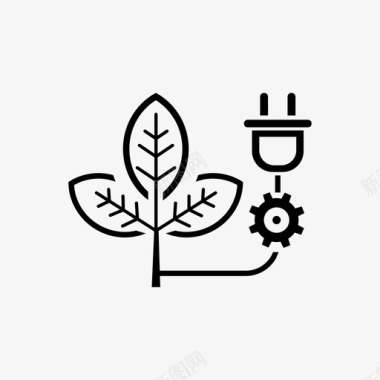 拯救植物生态电力图标
