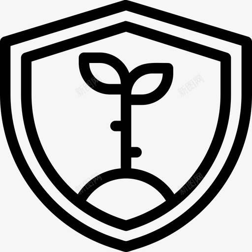 生态保护生态能源svg_新图网 https://ixintu.com 生态保护 生态 能源 自然 盾牌