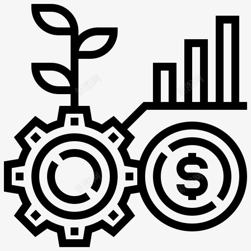 收益分析业务svg_新图网 https://ixintu.com 业务 收益 分析 图表 增长