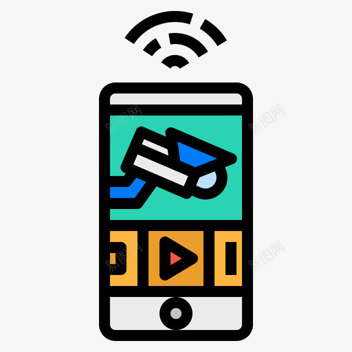 手机物联网140线颜色svg_新图网 https://ixintu.com 手机 联网 颜色