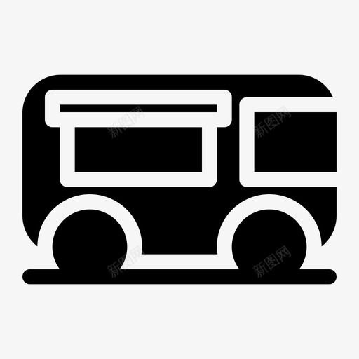 综合商务汽车svg_新图网 https://ixintu.com 运输 综合 商务 汽车 食品 卡车 固体 风格