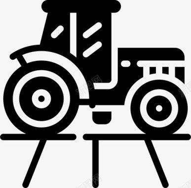 拖拉机农业73填充图标