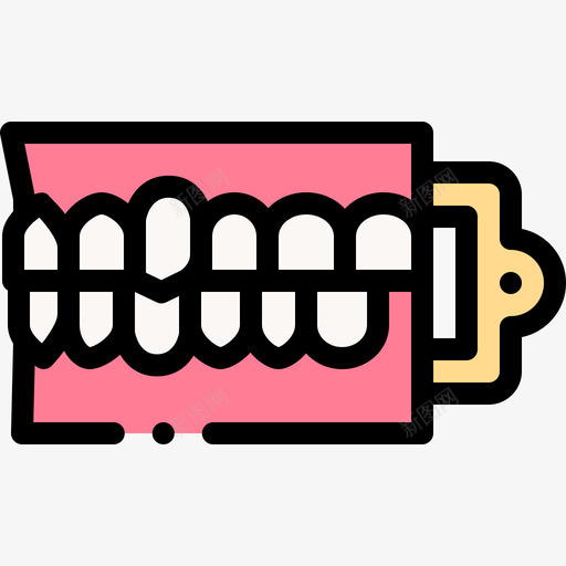 下颌牙科护理43线性颜色svg_新图网 https://ixintu.com 下颌 牙科 护理 线性 颜色