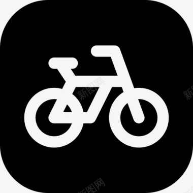 自行车信号和禁令12已填充图标