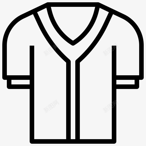 制服棒球棒球衫svg_新图网 https://ixintu.com 棒球 制服 球衫 衬衫 球队 轮廓