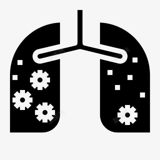 肺医疗保健31固体svg_新图网 https://ixintu.com 医疗保健 固体