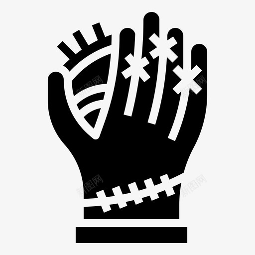 手套棒球手套垒球svg_新图网 https://ixintu.com 手套 棒球 运动 垒球 团队 标志