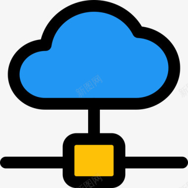 云网络web应用程序开发4线性颜色图标