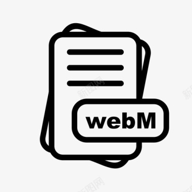 webm文件扩展名文件格式webn图标