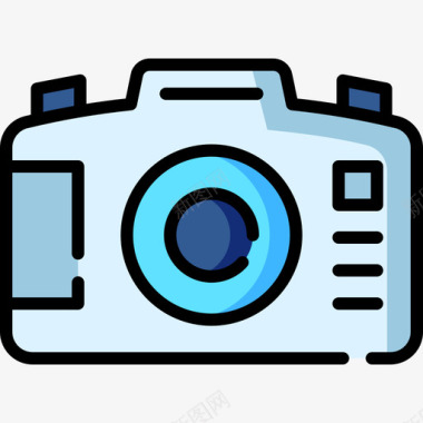 摄像机媒体技术37线性彩色图标