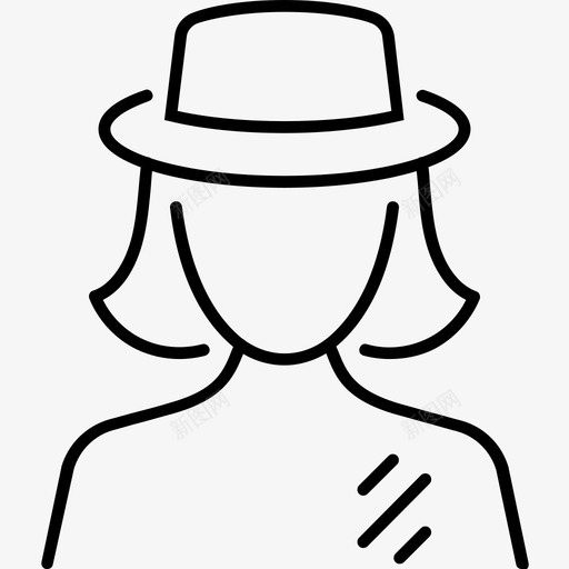 朝圣者日人svg_新图网 https://ixintu.com 感恩节 朝圣者 女人