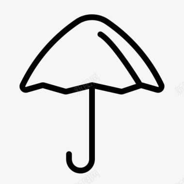伞降落伞遮阳帘图标