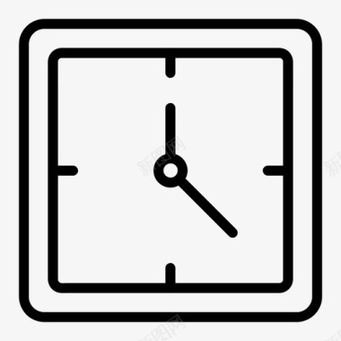 挂钟电子产品时间图标