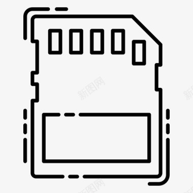 sd卡存储闪存存储卡图标