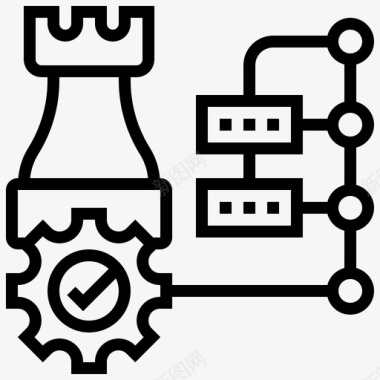 逻辑思维stem18线性图标