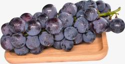 葡萄黑葡萄水果素材