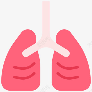 肺癌症意识8平淡图标