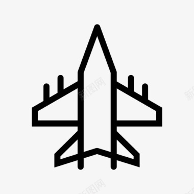 军用飞机客机飞机图标