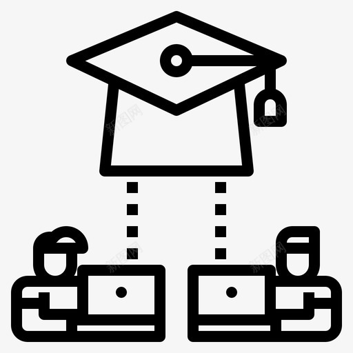 在线学习在线教育47线性svg_新图网 https://ixintu.com 在线学习 在线教育 线性